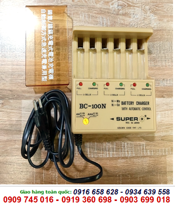 Super BC-100N, Máy sạc pin AA, AAA Super BC-100N, mỗi lần sạc được đến 6 pin AA, AAA